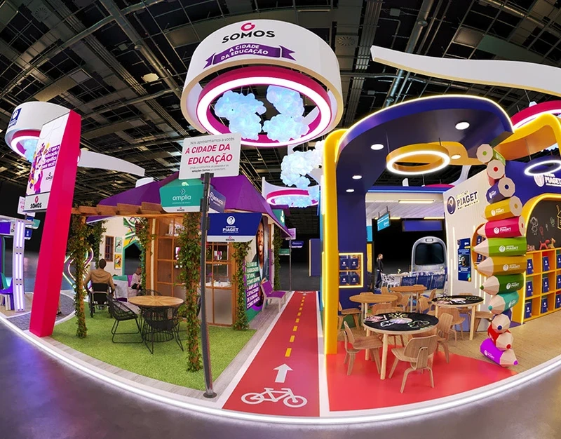Projeto 3D — Stand SOMOS | BettEducar 2025 - 160m²