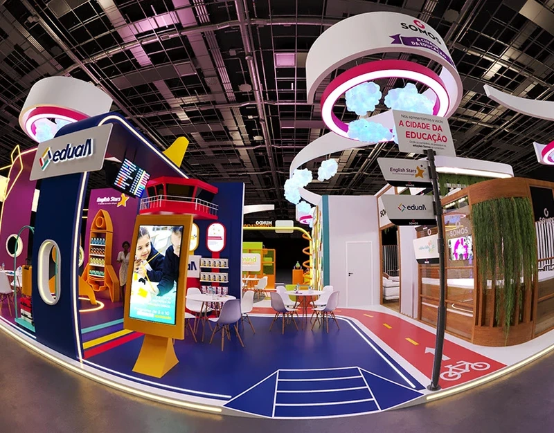 Projeto 3D — Stand SOMOS | BettEducar 2025 - 270m²